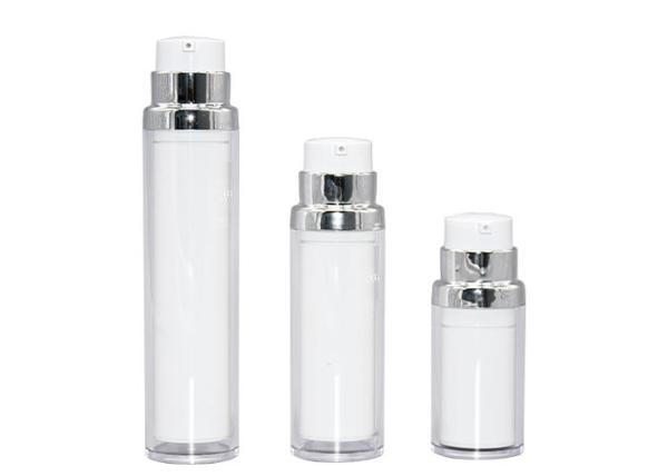 Double Wall PP Airless Bottle Skincare Lotion Cream Vacuum Cosmetic Packaging