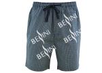 Cotton Jersey Men'S V Neck Pajamas / Mens T Shirt And Woven Shorts Pyjamas With