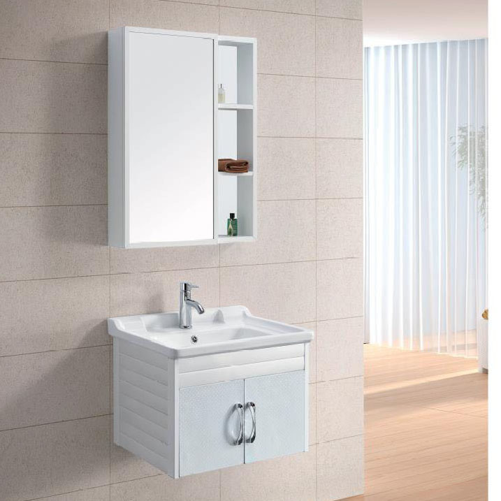 Modern Alunimun Bathroom Vanity/ all aluminum bathroom cabinet/Mirror Cabinet /DB-8150 600X450mm