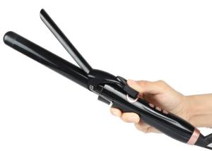 Wholesale Tourmaline Ceramic Hair Curler , 25mm Barrel Hair Styler Curling Wand from china suppliers