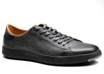 Grey Mens Lace Up Leather Sneakers 36 ~ 48 Handcrafted Leather Shoes For Youth