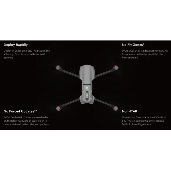 Autel EVO II Dual 640T V3 Drone - Thermal Imaging & 8K Visual Camera for Industrial Inspections