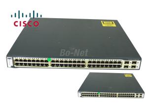 Wholesale WS-C3750G-48TS-S Used Cisco Switches 48 Port 10/100/1000M Managed Network C3750G Series from china suppliers