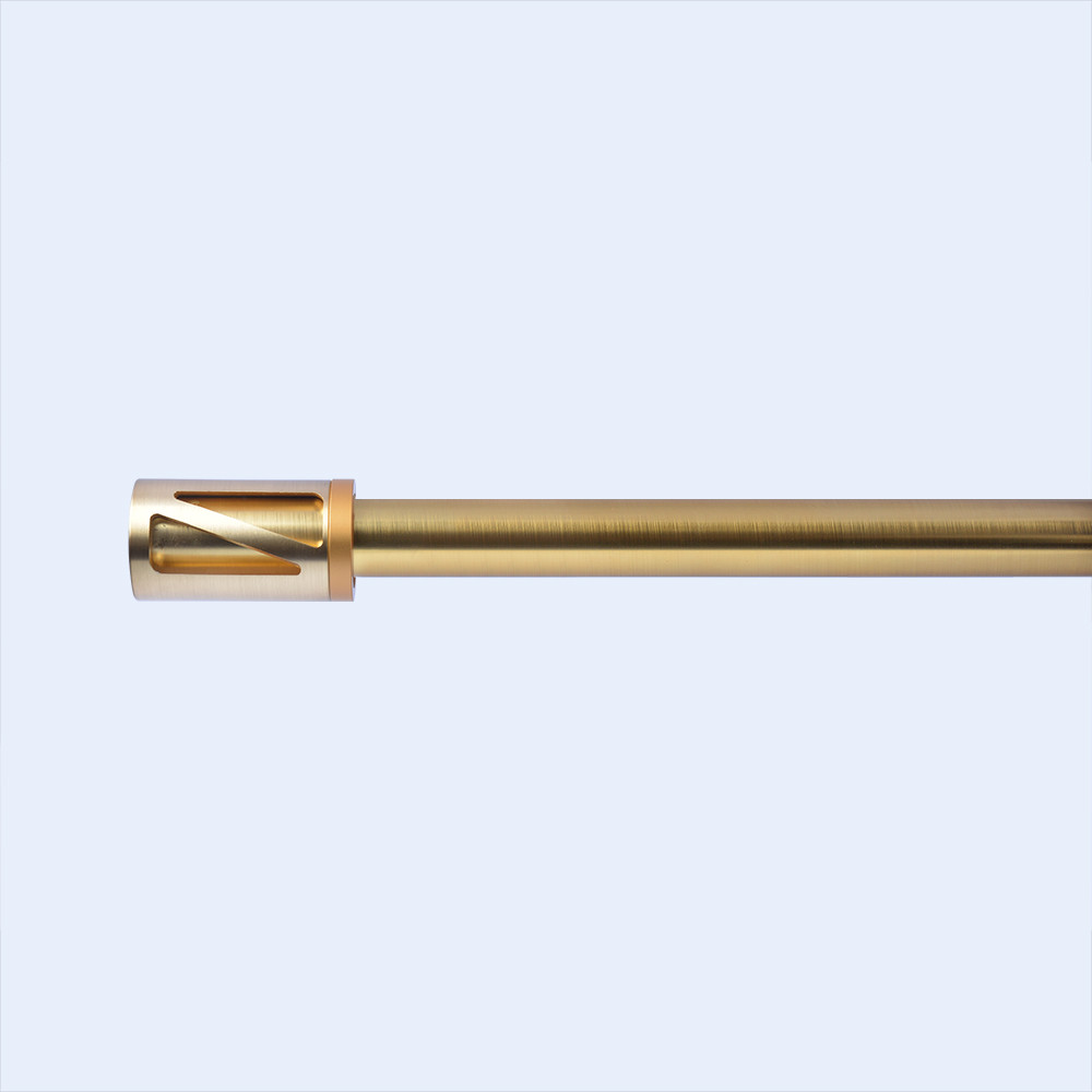 Diameter 22 mm Metal Curtain Pipe Accessories Gold Shower Curtain Rod Set For Living Room