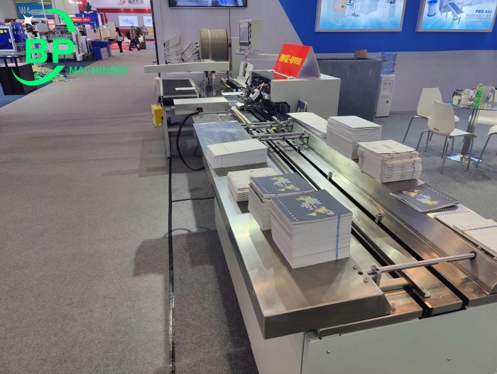 Automatic twin loop wire binding and punching machine PBW580S