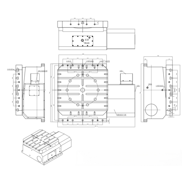 Free Stop Heavy Duty Programmable Rotary Table Horizontal With Cam Roller Structure