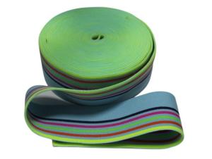 Wholesale Colored Woven Striped Elastic Stretch Belt For Women from china suppliers