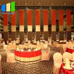 Office Sound Proof Partitions Movable Wood Finish Aluminum Frame For Wedding