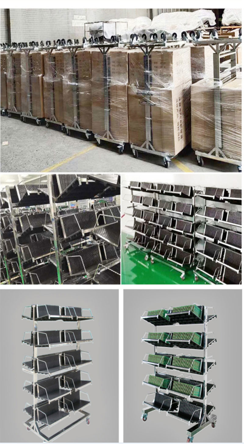 PCB Board Hanging Stainless Steel ESD PCB Storage Rack 12 Hanging ODM OEM
