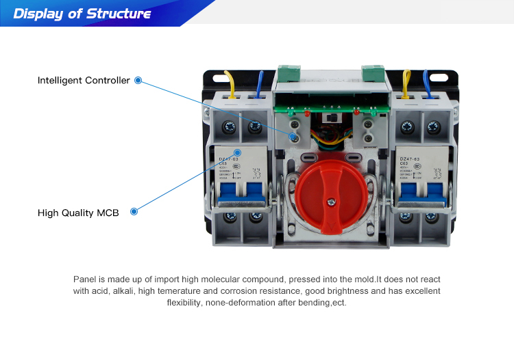 Factory Directly Wholesale Dual Power Auto Electrical Transfer Switches