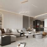 Special Smart Restaurant Nordic Simple Modern Light Luxury Strip Lamp Word Cream