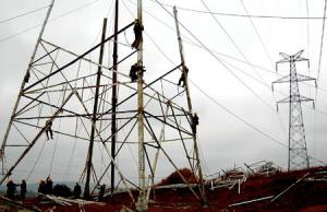 Wholesale AWS D 1.1 Welding HDG Overhead Power Line Tower from china suppliers