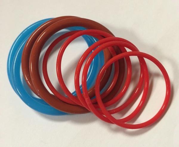 Various Sizes 10 Bar Red Silicone O Rings , Silicone Rubber Washer , Silicone