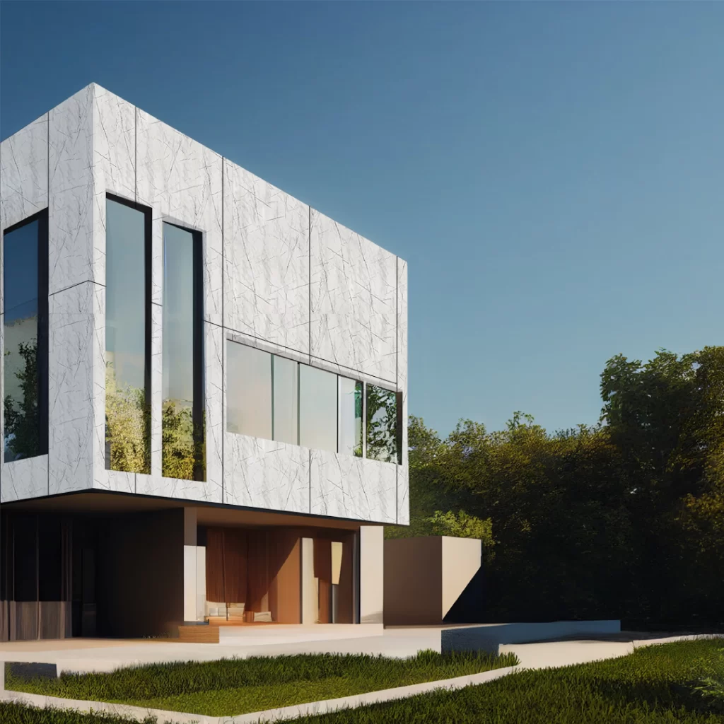 Scratch-resistant Rock Grain Stone Marble Acp Sheet Design Restaurants Composite Panel Aluminum48 X 96IN