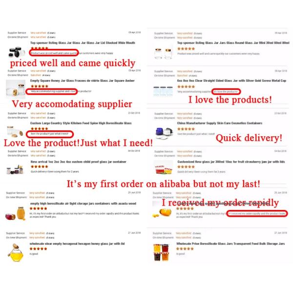 Custom Logo Transparent Food Storage Container Round Jam Food Grade Glass Jars With Mental Screw Lids for Food Packing