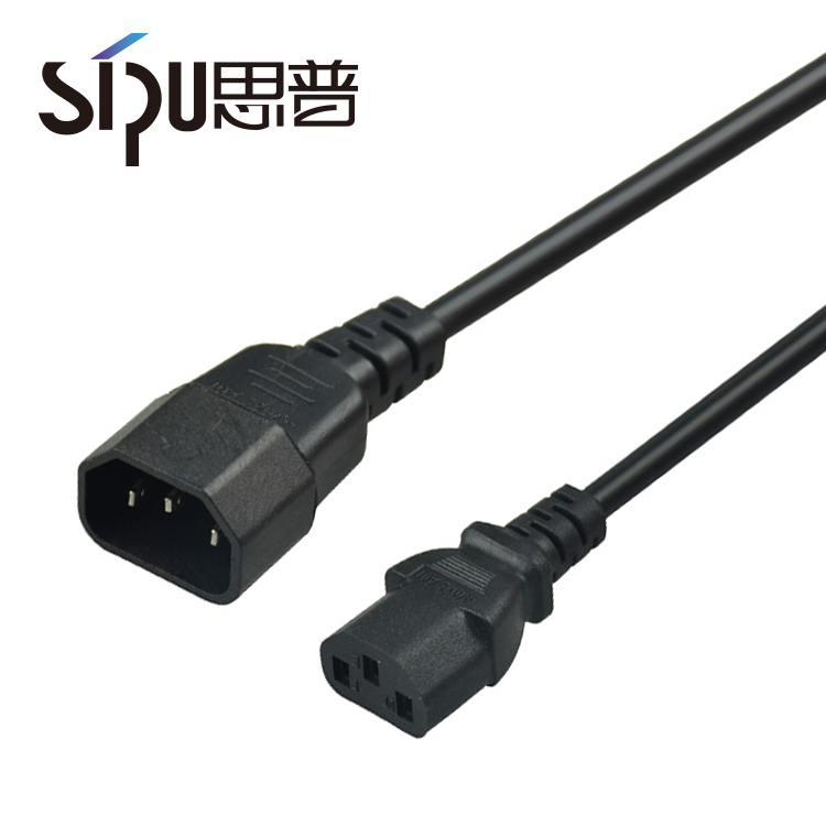 Pvc C3 C4 Connector Computer Monitor Power Cord Customizable 5m 6m