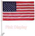 Hemmed 75D Hand Waving Flag For Celebrations