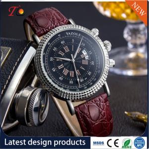 Wholesale Wholesale PU Leather Watch with Alloy Case and Custom Logo Men