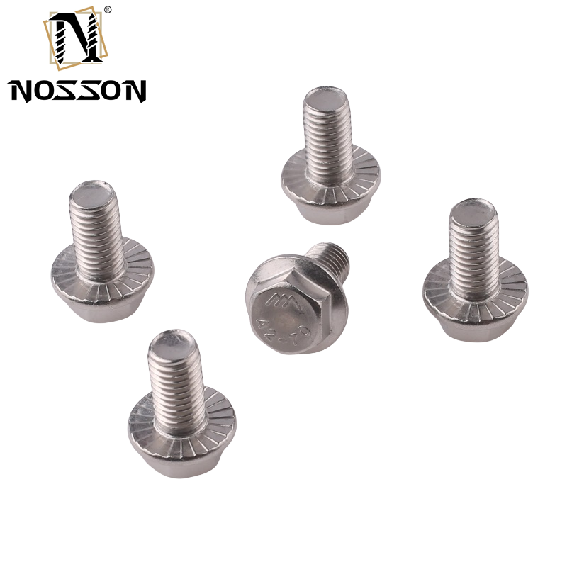 Sliver Carbon Steel Black Oxide Hex Flange Bolt Half Thread DIN6921 Standard Stainless Steel 4.8 8.8 10.9 12.9 with ZINC Finish