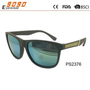 Wholesale Sunglasses in fashionable design,made of plastic,special temples,suitable for men from china suppliers
