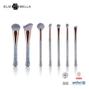 Wholesale Portable Plastic Travel Makeup Brush Set OEM Private Label Makeup Brushes from china suppliers