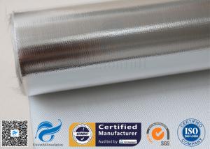 Wholesale Silver Coated Fabric 430G 0.43MM Twill Aluminium Foil Fiberglass Pipe Insulation from china suppliers