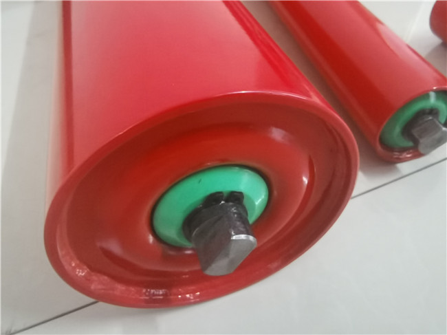 1045 Waterproof Conveyor Carrier Roller Hot Galvanized Painting