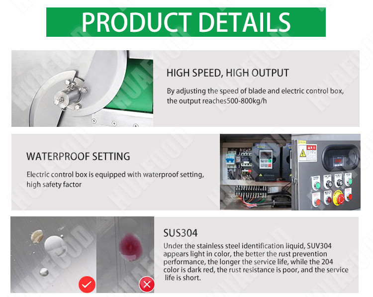 Multi Function Vegetable Slicer Machine Cabbage celery cutting machine 300-800KG/H