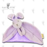 Purple Plush Soothing Stuffed Animal Baby Comforter Toy 25 X 28cm