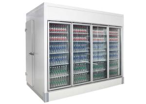 Wholesale 7500L R404 Commercial Display Freezer Multi Glass Door Walk In Cold Storage Display Chiller from china suppliers