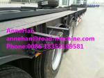 Hydraulic Flatbed International Semi Truck Trailer 80 Tons 17m Strong Loading