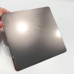 inox 304 0.5mm Anti-Fingerprint Finish PVD Black Coating On Sandblasted
