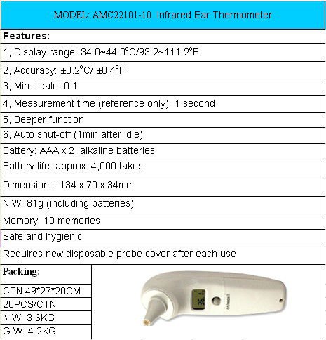 See larger image Ear Thermometer