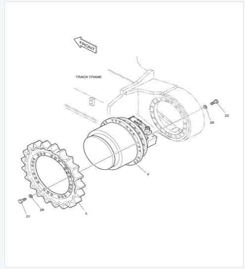 40100439C 170401-00048A 722441 K1003131 SOLAR 300LL DH370 DX340 DX300 Travel Motor Housing