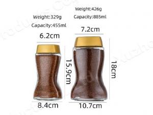 China Coffee Food Glass Jar Airtight Canister Bottle With Acacia Wood Lid on sale