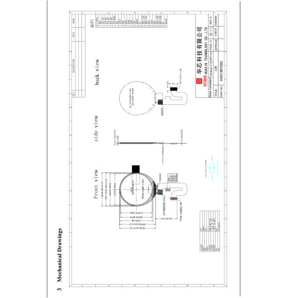 1.36 Inch Round TFT Display 360X360 Resolution QSPI Interface Driving IC GC9C01 400C/D Brightness