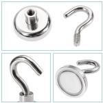 Composite Rare Earth Magnet D25 D20 D32 D36 Magnetic Hook for Industrial