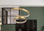 Bedroom 100V 1000mm 40W Brushed Aluminum Modern Ring Light