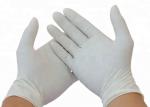 Hospital Nitrile Medical Examination Gloves / White Disposable Exam Gloves