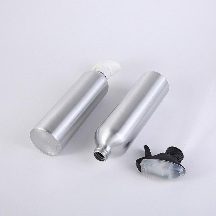 Customizable Logo and Color 300ml 500ml 16oz 32oz Empty Cosmetic Silver Perfume Aluminum Bottle for Personal Care