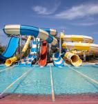 18.5 Kw Water Park Slide Play Amusement Rides Fiberglass Slide Outdoor For Kids