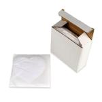Blank Coated Heart Shape Sublimation Ceramic Coaster For Sublimation Heat
