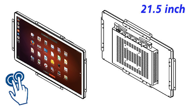 21.5-Inch Linux Touch Control Console for Digital Signage, Factory Dashboards, Transportation Hubs, and Exhibition Displays