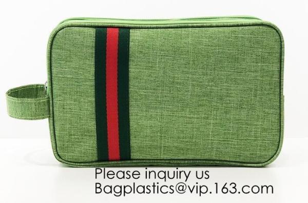 Wholesale Custom Logo Mini Small Blank Black Cotton Canvas Travel Cosmetic Pouch