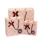 Offset Printing Creative Plaid Business Gift Bag For Jewelry