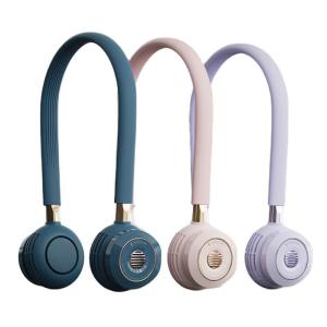Wholesale Three Wind Speed Wearable Portable Neck Fan Digital Control from china suppliers