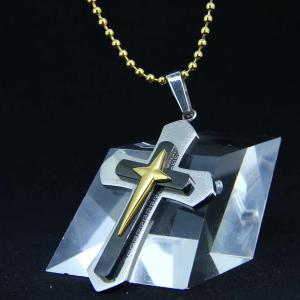 Wholesale Fashion Top Trendy Stainless Steel Cross Necklace Pendant LPC399 from china suppliers