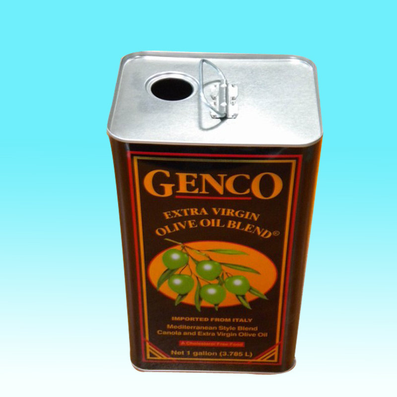 2000ml Metal Cooking Oil Containers Rectangular Cooking Oil Bucket