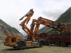 Wholesale 13KW Rock Drill Power Arch Installation Cart For 33mm - 64mm Drilling from china suppliers