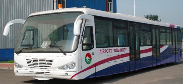 Durable Low Carbon Alloy Steel Body Nice Airport Shuttle Bus With Thermal King